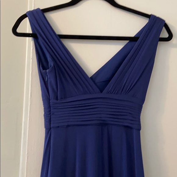BCBG MAXAZRIA xxs deep blue column style gown - Picture 4 of 4
